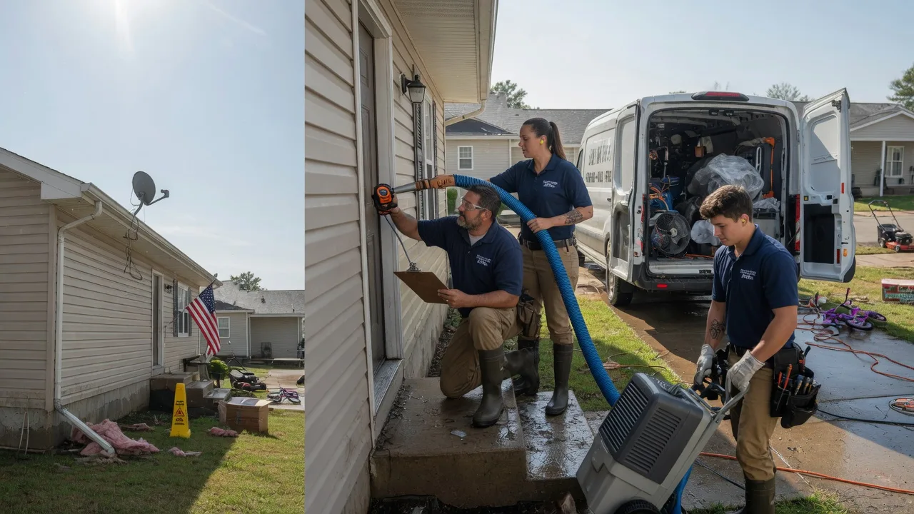 Ceiling Water Damage Restoration in Sawyer, KS near me